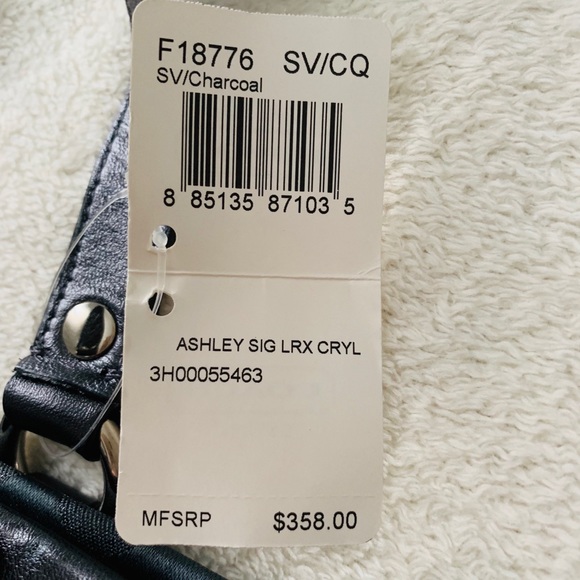 NEW Coach Signature Satchel in Charcoal - Picture 8 of 8